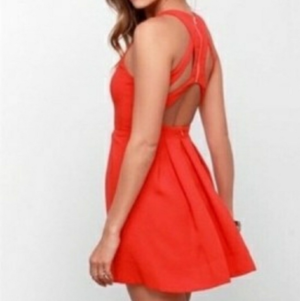 Lulu's Orange Mini Dress